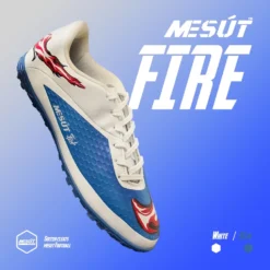 Giày Đá Banh Mesut Fire Xanh Trắng_Thethaomesut
