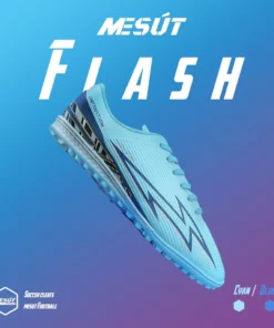 Giày Đá Banh Mesut Flash Special Xanh Cổ Thấp_Thethaomesut