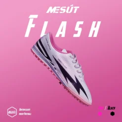 Giày Đá Banh Mesut Flash Special Hồng Cổ Thấp_Thethaomesut