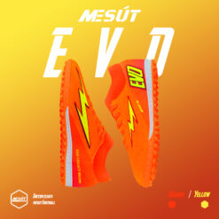 Giày Đá Bóng Mesút EVO Cam Cổ Cao