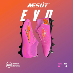 Giày Bóng Đá Cỏ Tự Nhiên Mesút EVO FG Tím Cổ Cao