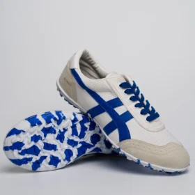 Giày đá banh Mesut bata Xannh ráp đế