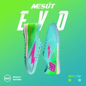 Giày Đá Bóng Mesút EVO Xanh