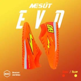 Giày Đá Bóng Mesút EVO Cam Cổ Cao